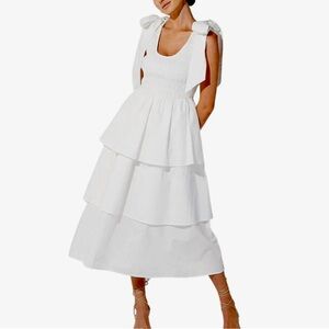 NWT CLEOBELLA White Midi Dress